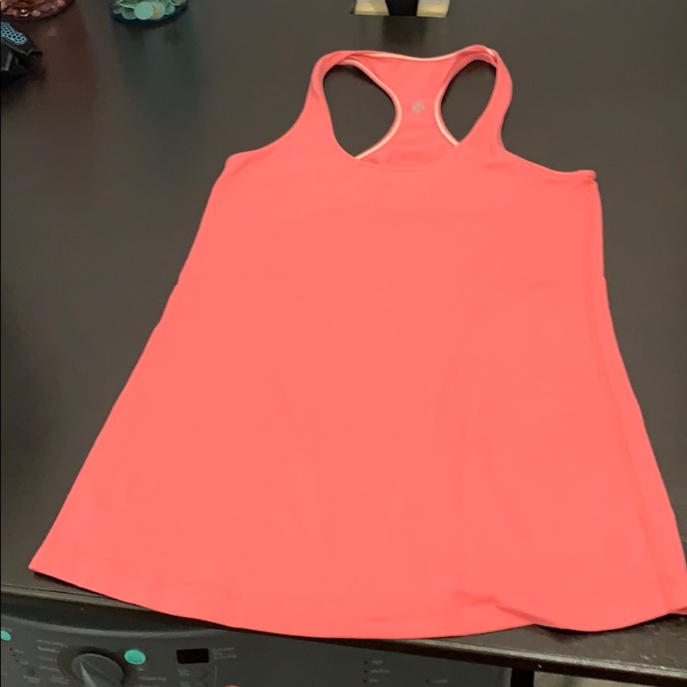 Lululemon cool racer back tank- LIGHT PINK ORANGE